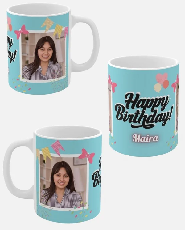 Customized Happy Birthday Photo Mug For Her