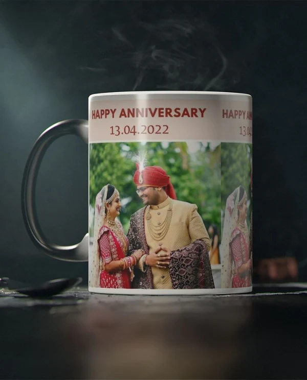 Custom Wedding Anniversary Magic Mug
