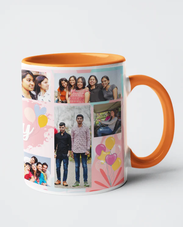 Personalized Birthday Collage Mug