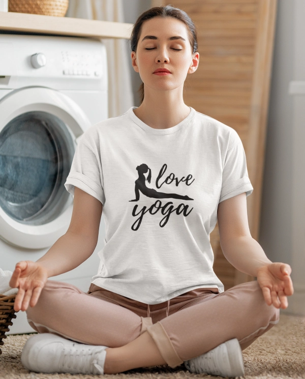 Love Yoga T-Shirt for Women & Girls