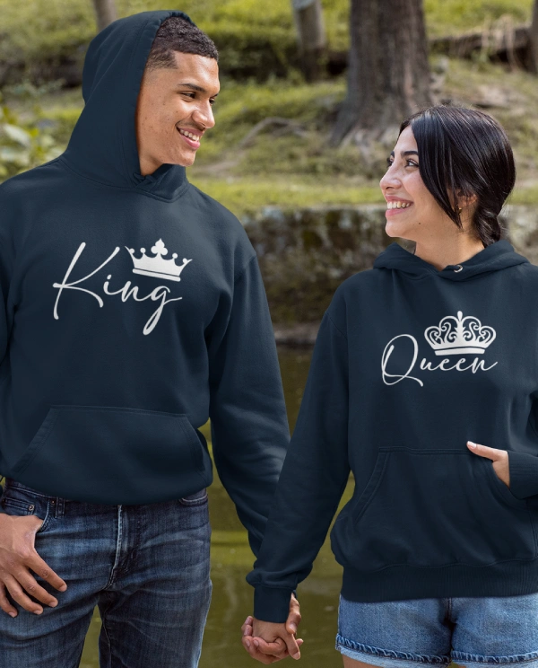 King and Queen Couple Hoodies 2