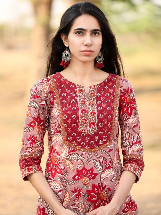 New latest neck design of kurti – Best Kurti neck designs images in | Kurti  neck designs, Kurta designs, Kurti neck – Blouses Discover the Latest Best  Selling Shop women's shirts high-quality blouses