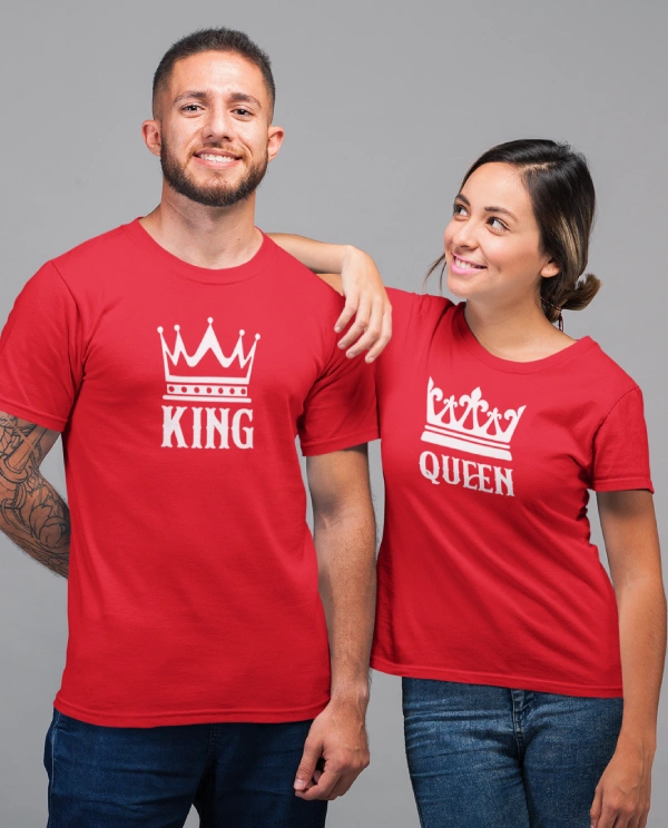 King Queen T-shirts for Couples