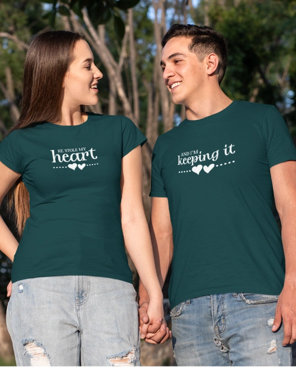 She Stole My Heart And I’M Keeping It Couple T-Shirt