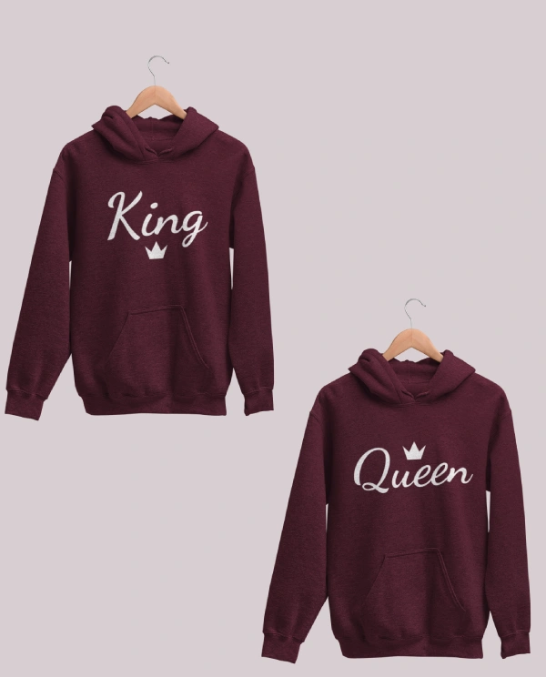 King and Queen Couple Hoodies 2