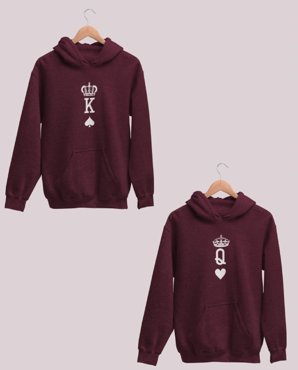 King and Queen Couple Hoodies 1