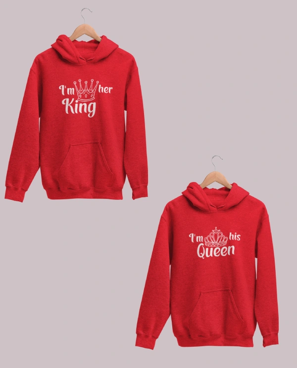 King and Queen Couple Hoodies 1