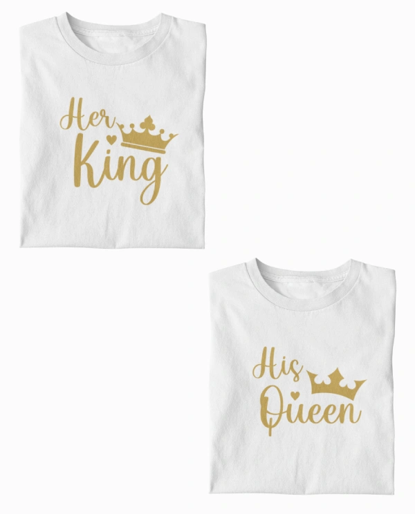 King and Queen Matching T Shirts For Couples