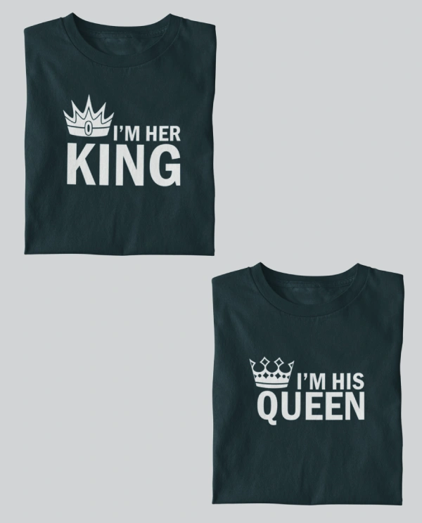 King and Queen T Shirts for Couples
